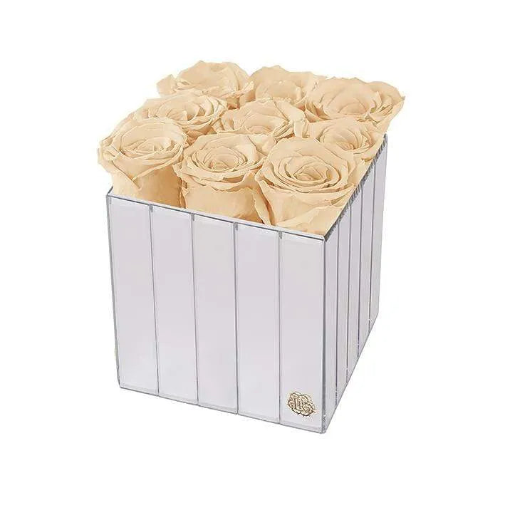 Eternal Roses® Gift Box Champagne Copy of Lexington Small Forever Roses Gift Box