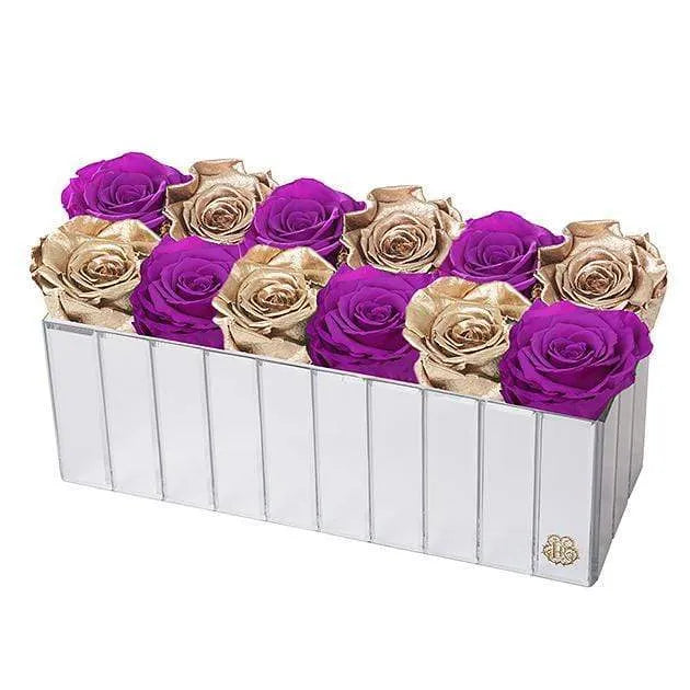 Eternal Roses® Gift Box Golden Orchid Forever Roses Gift Box | Lexington Large