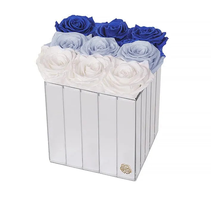Eternal Roses® Gift Box Breezy Ombre Lexington 9 Forever Roses Gift Box