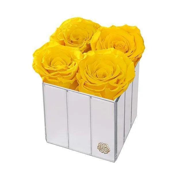 Eternal Roses® Gift Box Friendship Yellow Lexington Small Forever Roses Gift Box