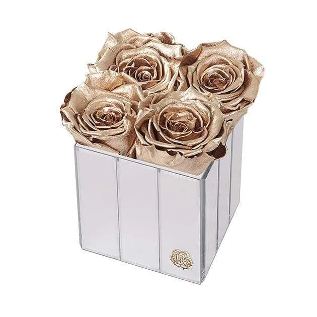 Eternal Roses® Gift Box Gold Lexington Small Forever Roses Gift Box