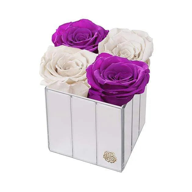 Eternal Roses® Gift Box Frosted Orchid Lexington Small Forever Roses Gift Box