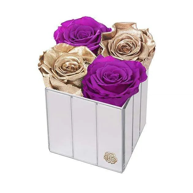 Eternal Roses® Gift Box Golden Orchid Lexington Small Forever Roses Gift Box