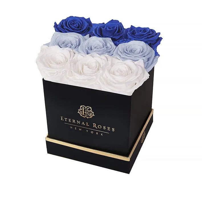Eternal Roses® Black / Breezy Ombre Lennox Eternal Roses Large Ombre Gift Box