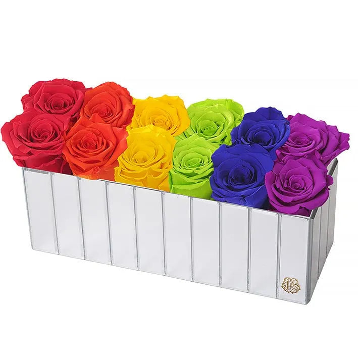 Eternal Roses® Lennox Large Gift Box in Pride Month Rainbow