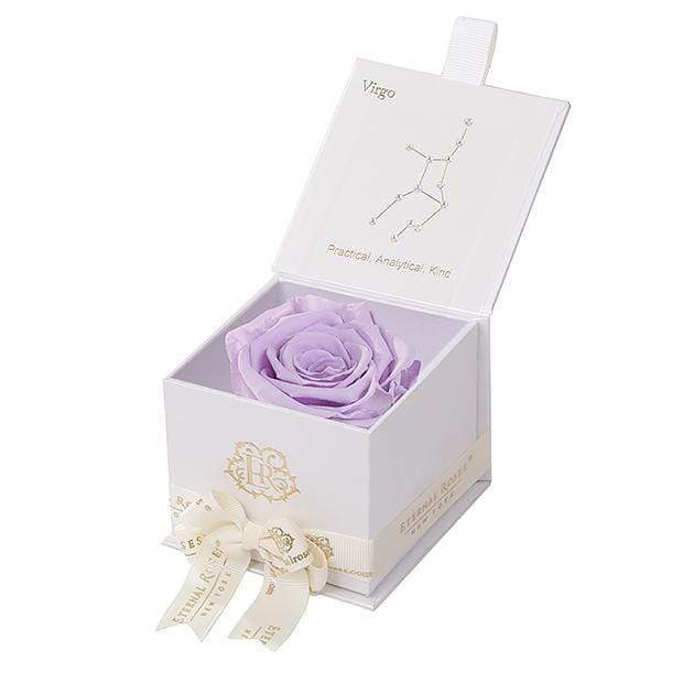 Eternal Roses® Astor Gift Box White / Lilac Astor Eternal Rose Gift Box - Virgo