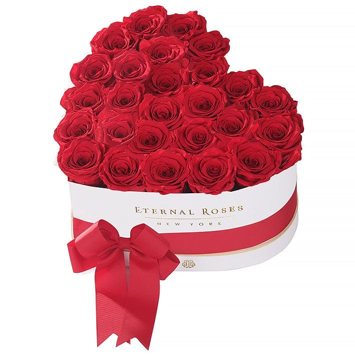 Eternal Roses® Gift Box Grand Chelsea Eternal Rose Gift Box White in Scarlet