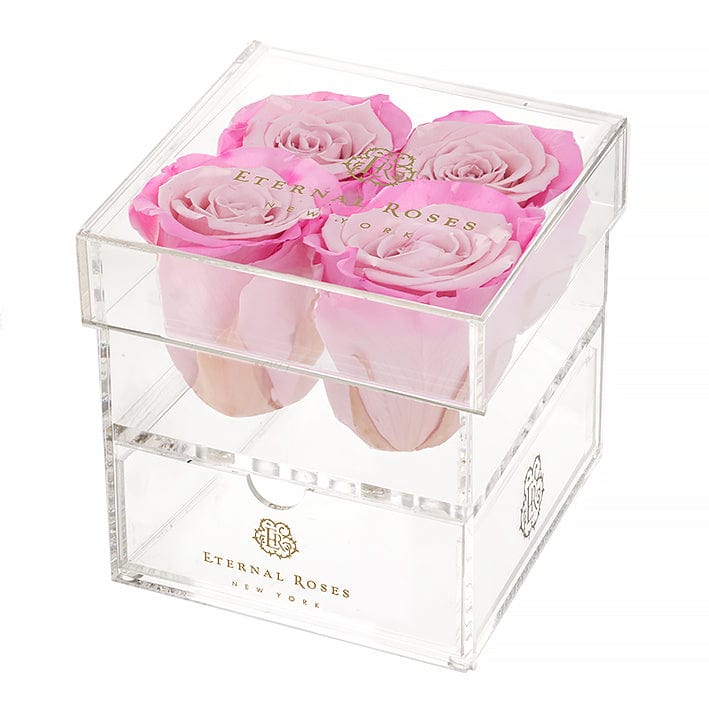 Eternal Roses® Gift Box 4-Rose / Rosette Madison Four Rose Keepsake Gift Box