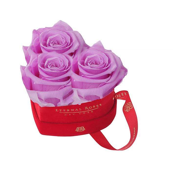 Eternal Roses® Gift Box Iris Mini Chelsea Red Velvet Gift Box - Perfect Birthday Gift