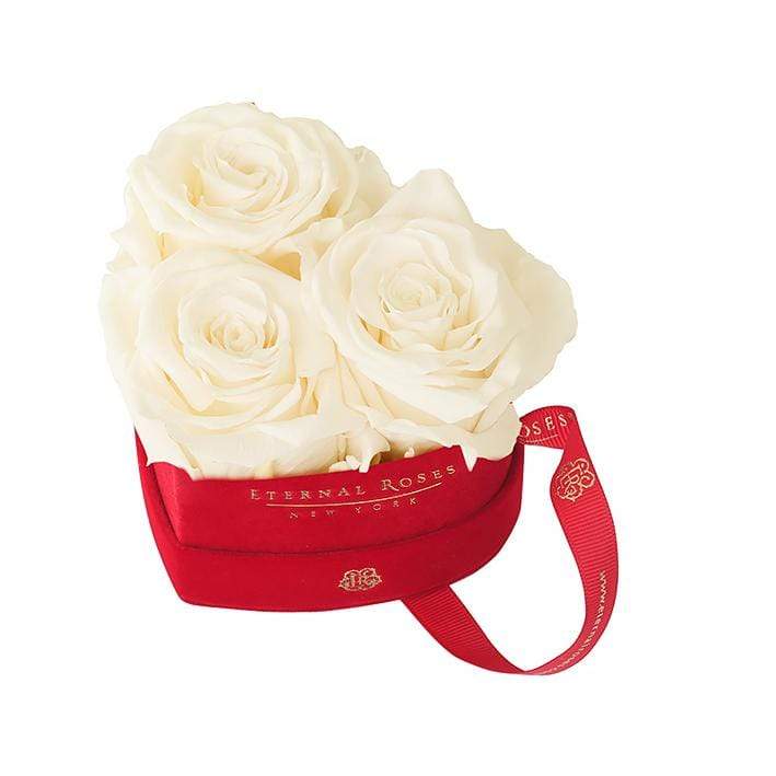 Eternal Roses® Gift Box Canary Mini Chelsea Red Velvet Gift Box - Perfect Birthday Gift