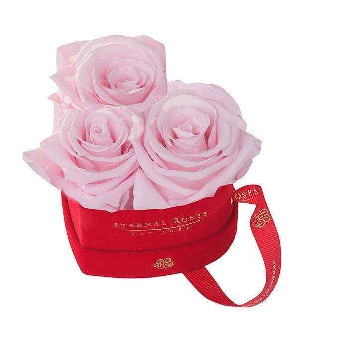 Eternal Roses® Gift Box Pink Martini Mini Chelsea Red Velvet Gift Box - Perfect Birthday Gift