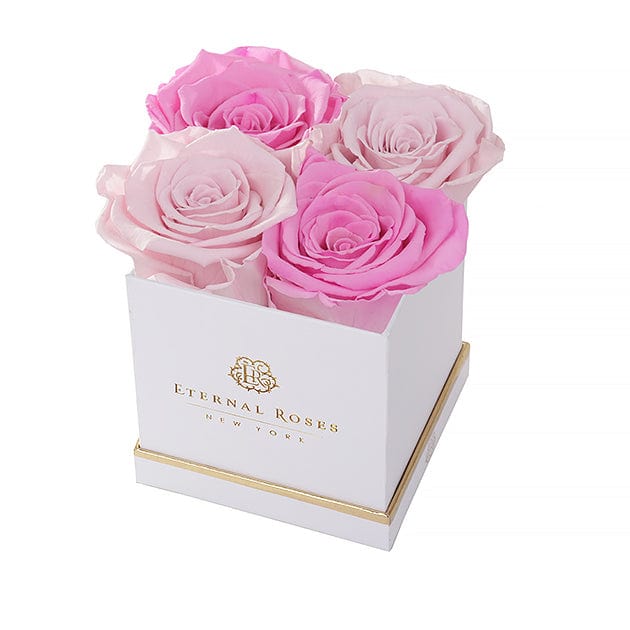 Eternal Roses® Gift Box White Unique Gifts - Lennox Gift Box Small in Harlequin