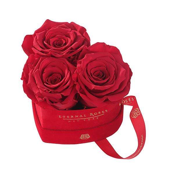 Eternal Roses® Scarlet Mini Chelsea Red Velvet Gift Box