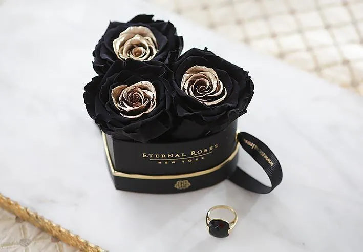 Black Roses Delivery | Real Preserved Dark Roses Bouquet – Eternal Roses®
