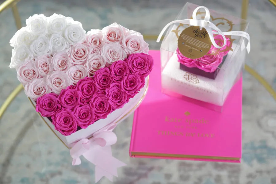 Grand Chelsea Heart Gift Box in Flamingo