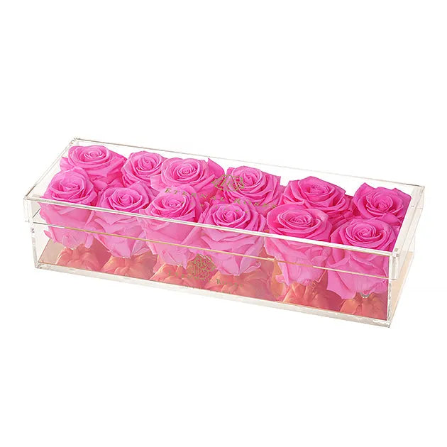 Madison Gold Twelve Roses Gift Box