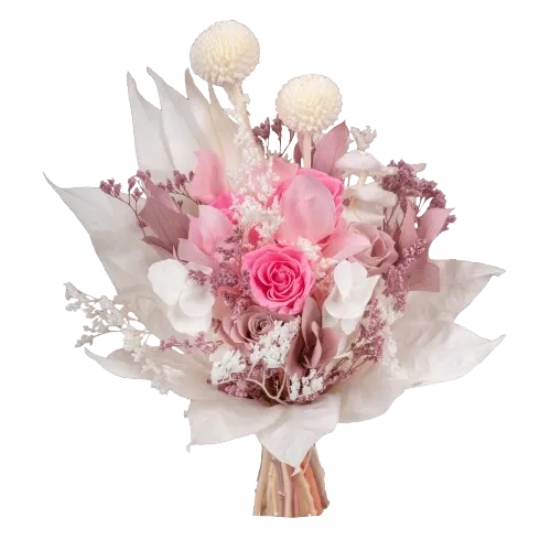 Eleanor Eternal Bouquet arrangement in Pink preserved roses