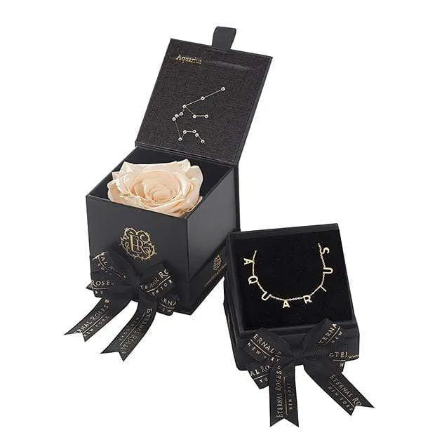 Eternal Roses® Aquarius Astor Box & Necklace Bundle