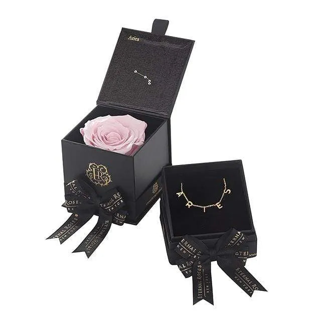 Eternal Roses® Blush Aries Astor Box & Necklace Bundle