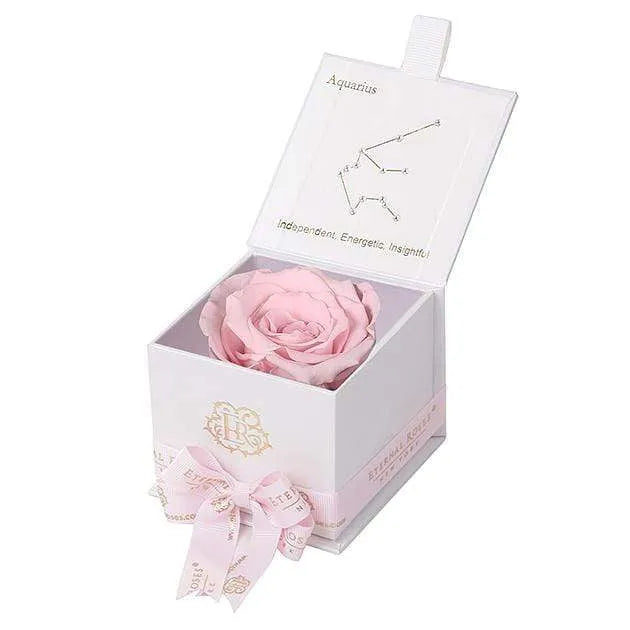 Eternal Roses® White / Blush Astor Eternal Rose Gift Box - Aquarius