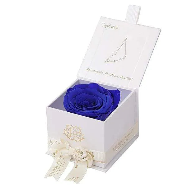 Eternal Roses® White / Azzure Astor Eternal Rose Gift Box - Capricorn