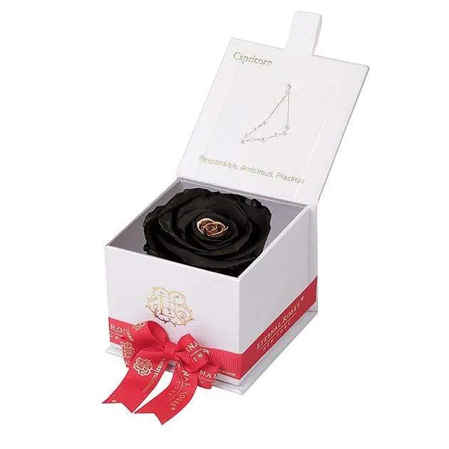 Eternal Roses® White / Starry Night Astor Eternal Rose Gift Box - Capricorn
