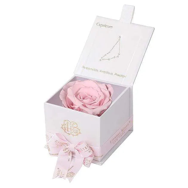 Eternal Roses® White / Blush Astor Eternal Rose Gift Box - Capricorn