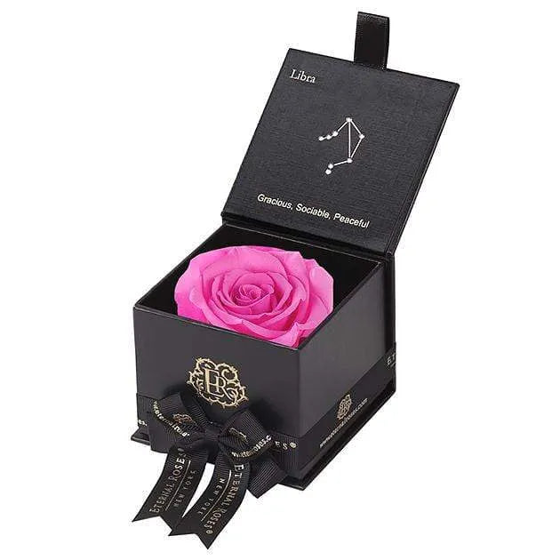 Eternal Roses® Black / Hot Pink Astor Eternal Rose Gift Box - Libra