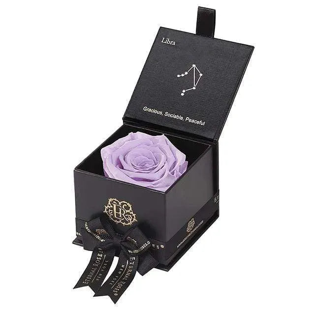 Eternal Roses® Black / Lilac Astor Eternal Rose Gift Box - Libra