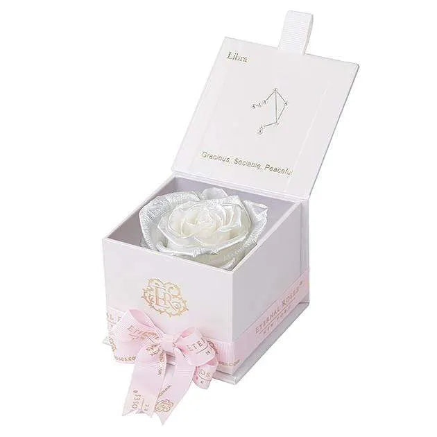 Eternal Roses® White / Pearly White Astor Eternal Rose Gift Box - Libra
