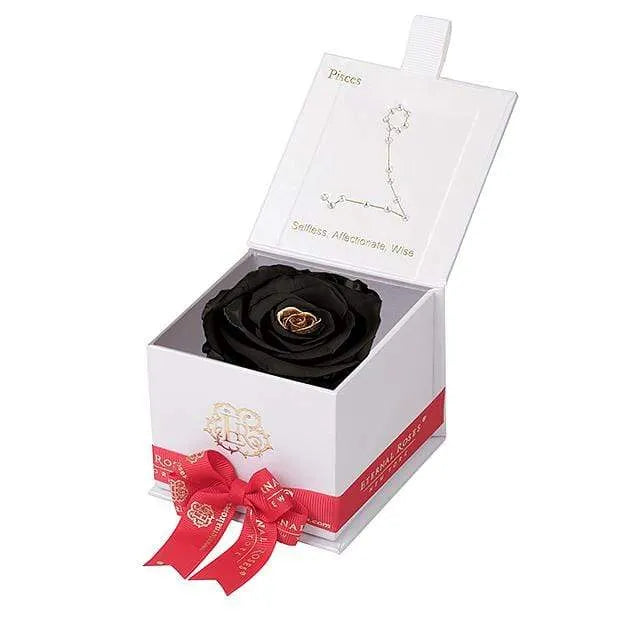 Eternal Roses® White / Starry Night Astor Eternal Rose Gift Box - Pisces
