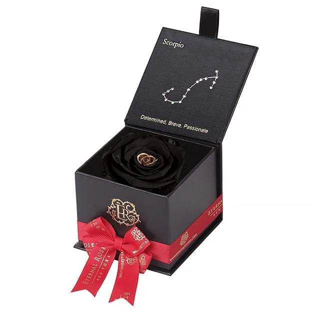 Eternal Roses® Black / Starry Night Astor Eternal Rose Gift Box - Scorpio