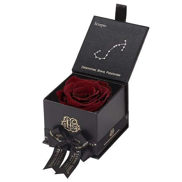 Eternal Roses® Black / Wineberry Astor Eternal Rose Gift Box - Scorpio