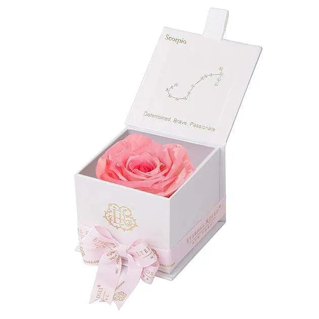 Eternal Roses® White / Amaryllis Astor Eternal Rose Gift Box - Scorpio