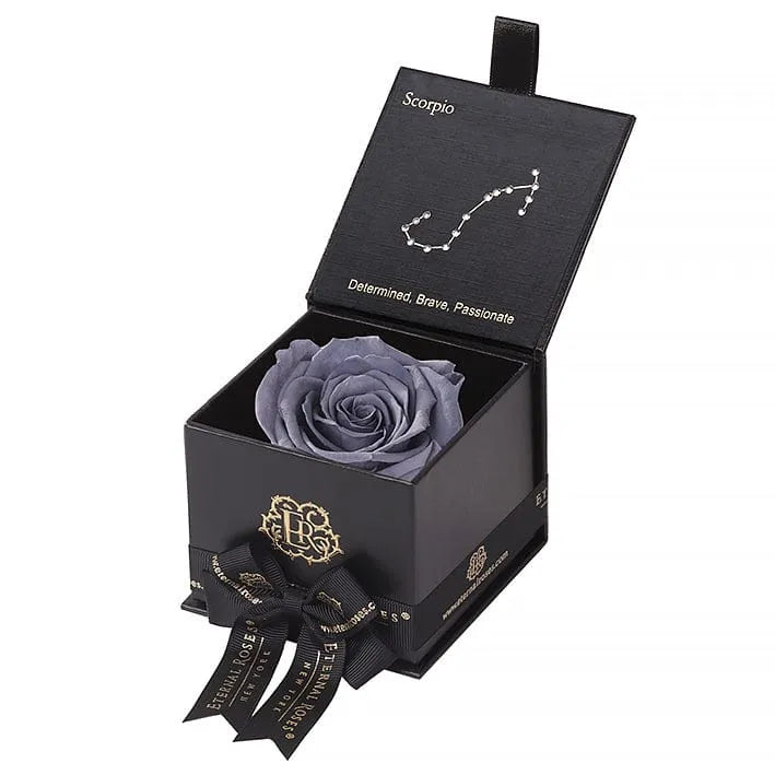 Eternal Roses® Astor Gift Box Black / Stormy Astor Eternal Rose Box - Scorpio Gifts