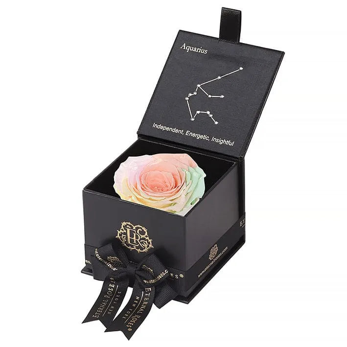 Eternal Roses® Astor Gift Box Black / Macaroon Astor Eternal Rose Gift Box - Aquarius