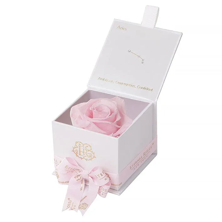 Eternal Roses® Astor Gift Box White / Pink Martini Astor Eternal Rose Gift Box - Aries