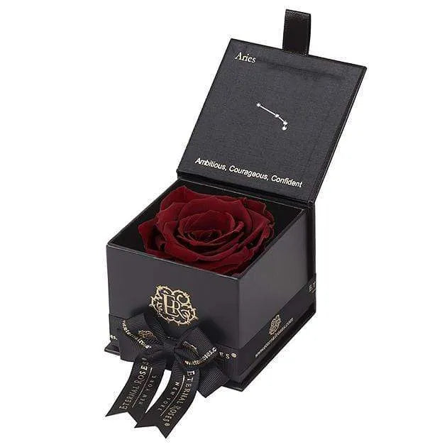 Eternal Roses® Astor Gift Box Black / Wineberry Astor Eternal Rose Gift Box - Aries