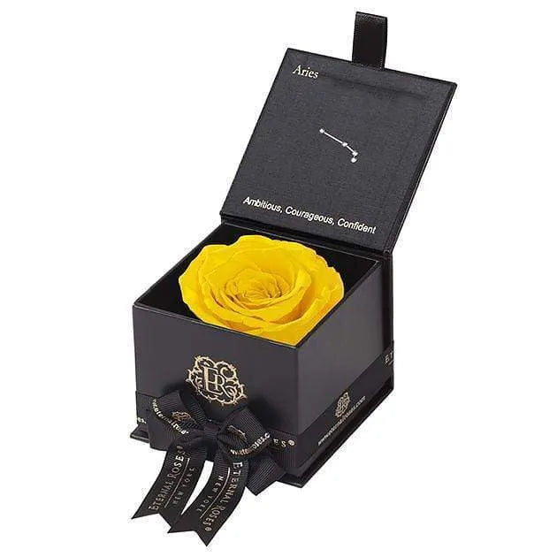 Eternal Roses® Astor Gift Box Black / Friendship Yellow Astor Eternal Rose Gift Box - Aries