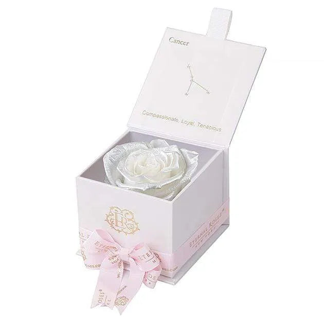Eternal Roses® Astor Gift Box White / Pearly White Astor Eternal Rose Gift Box - Cancer