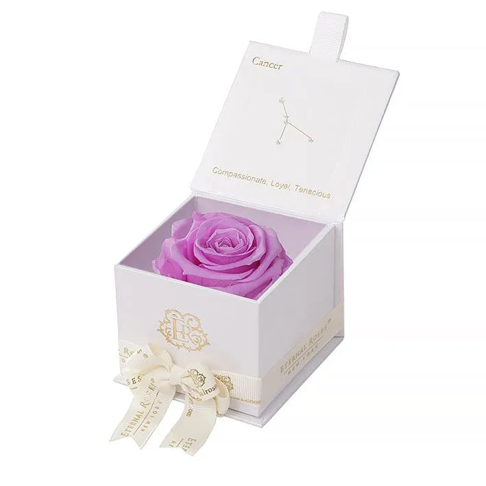 Eternal Roses® Astor Gift Box White / Iris Astor Eternal Rose Gift Box - Cancer