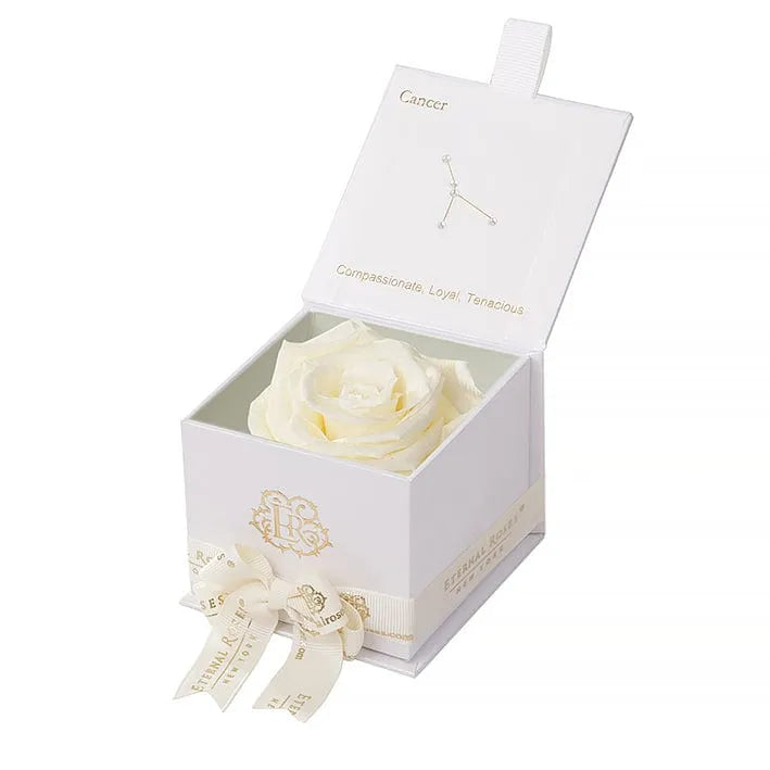 Eternal Roses® Astor Gift Box White / Canary Astor Eternal Rose Gift Box - Cancer