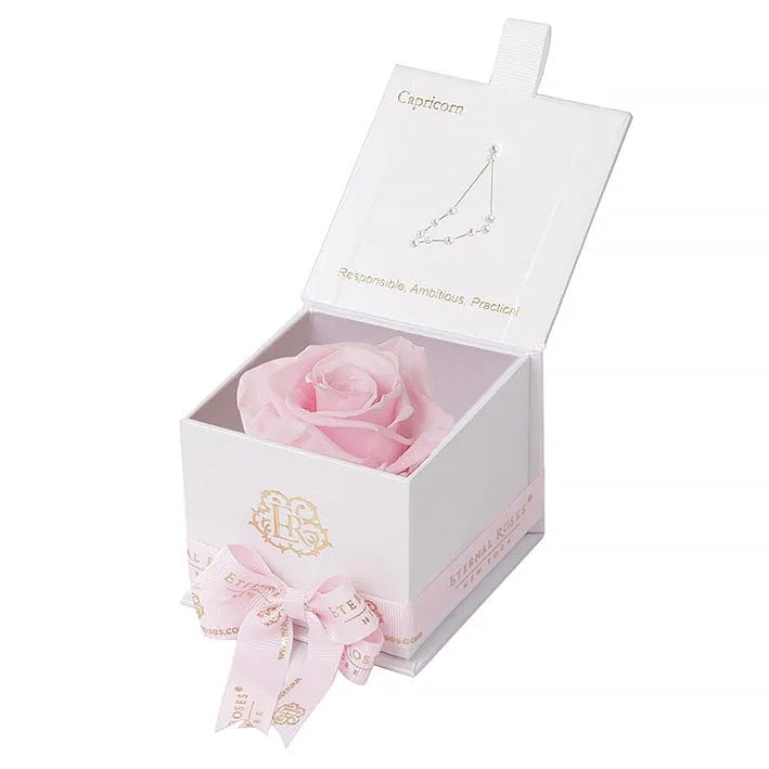 Eternal Roses® Astor Gift Box White / Pink Martini Astor Eternal Rose Gift Box - Capricorn