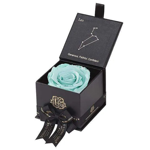 Eternal Roses® Astor Gift Box Black / Tiffany Blue Astor Eternal Rose Gift Box - Leo