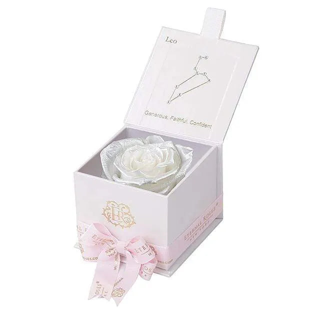 Eternal Roses® Astor Gift Box White / Pearly White Astor Eternal Rose Gift Box - Leo