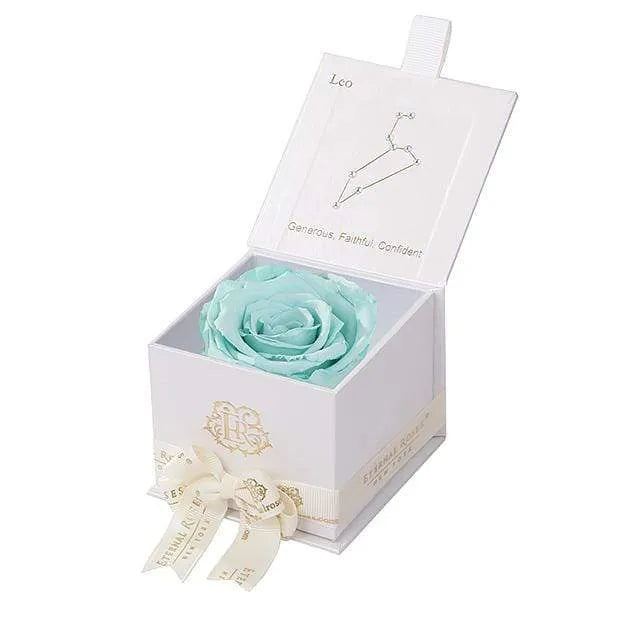 Eternal Roses® Astor Gift Box White / Tiffany Blue Astor Eternal Rose Gift Box - Leo