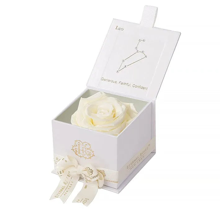 Eternal Roses® Astor Gift Box White / Canary Astor Eternal Rose Gift Box - Leo