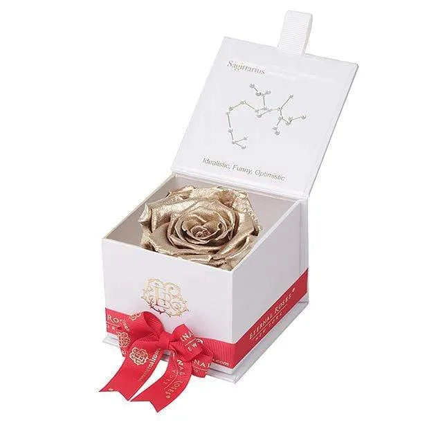 Eternal Roses® Astor Gift Box White / Gold Astor Eternal Rose Gift Box - Sagittarius