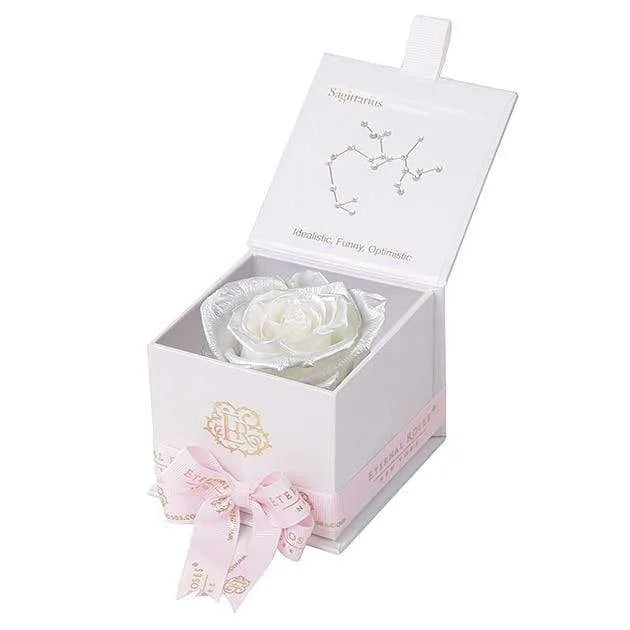 Eternal Roses® Astor Gift Box White / Pearly White Astor Eternal Rose Gift Box - Sagittarius