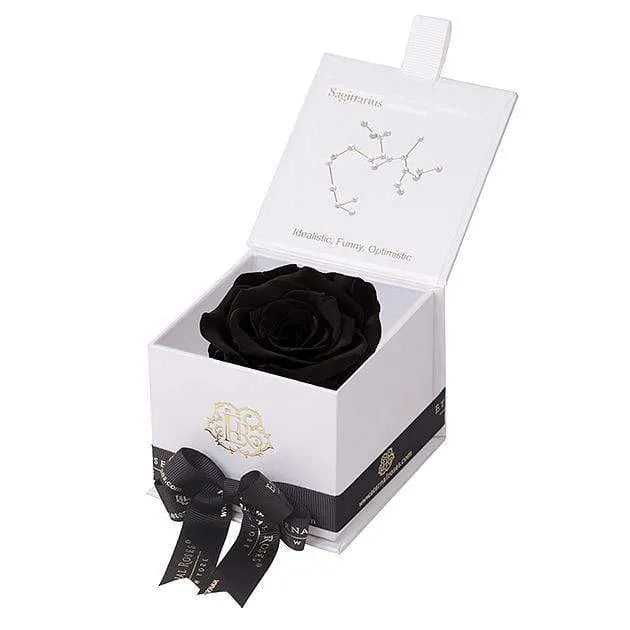 Eternal Roses® Astor Gift Box White / Midnight Astor Eternal Rose Gift Box - Sagittarius